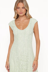 Mapleton Maxi Dress - Sage Green Lace