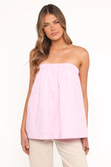 Cadhla Strapless Top - Pink