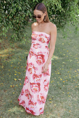 Calypso Maxi Dress - Pink Peony