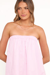 Cadhla Strapless Top - Pink