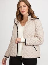 Diamond Quilted Coat