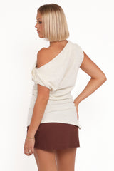 Selma Knit Top - Cream