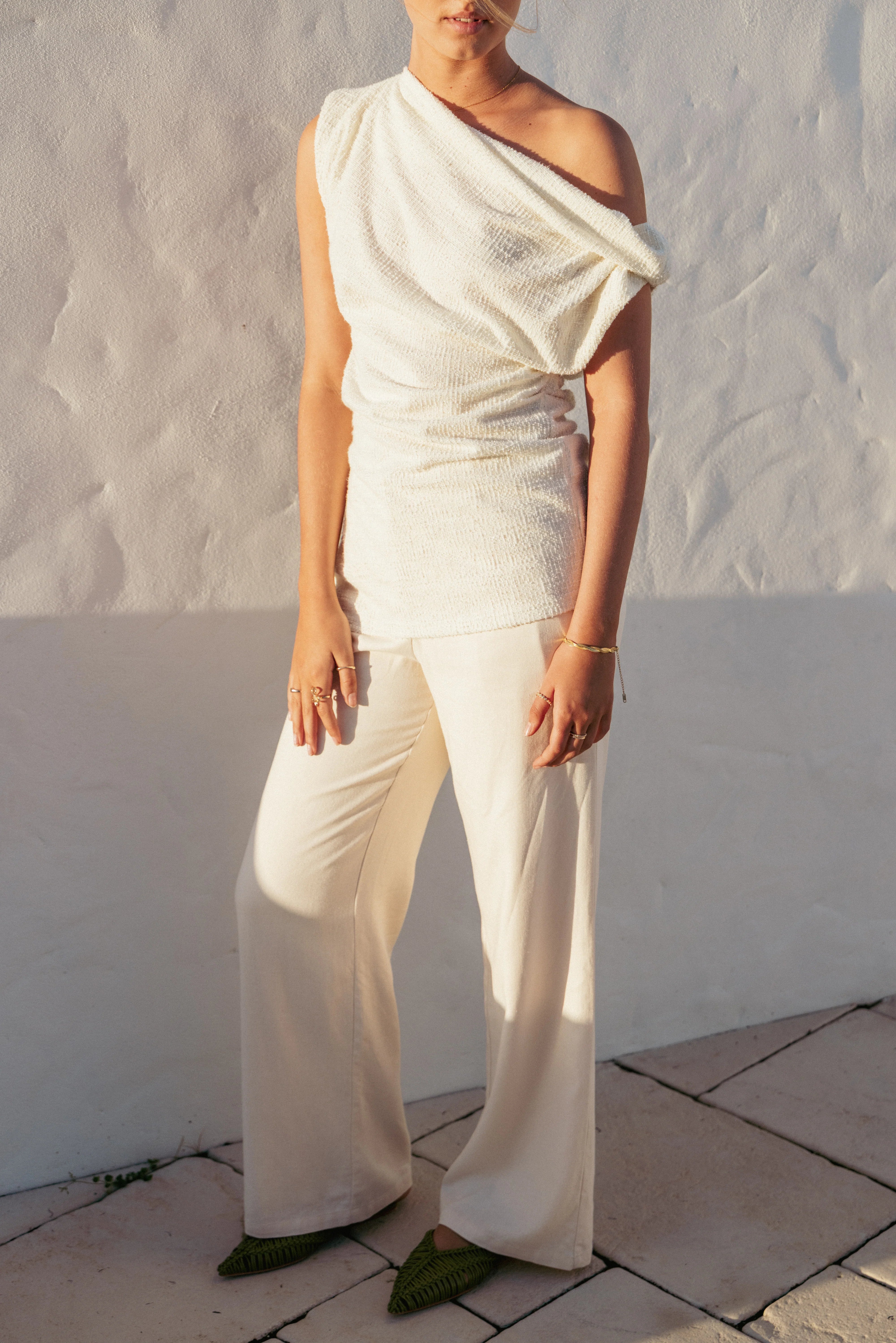 Selma Knit Top - Cream