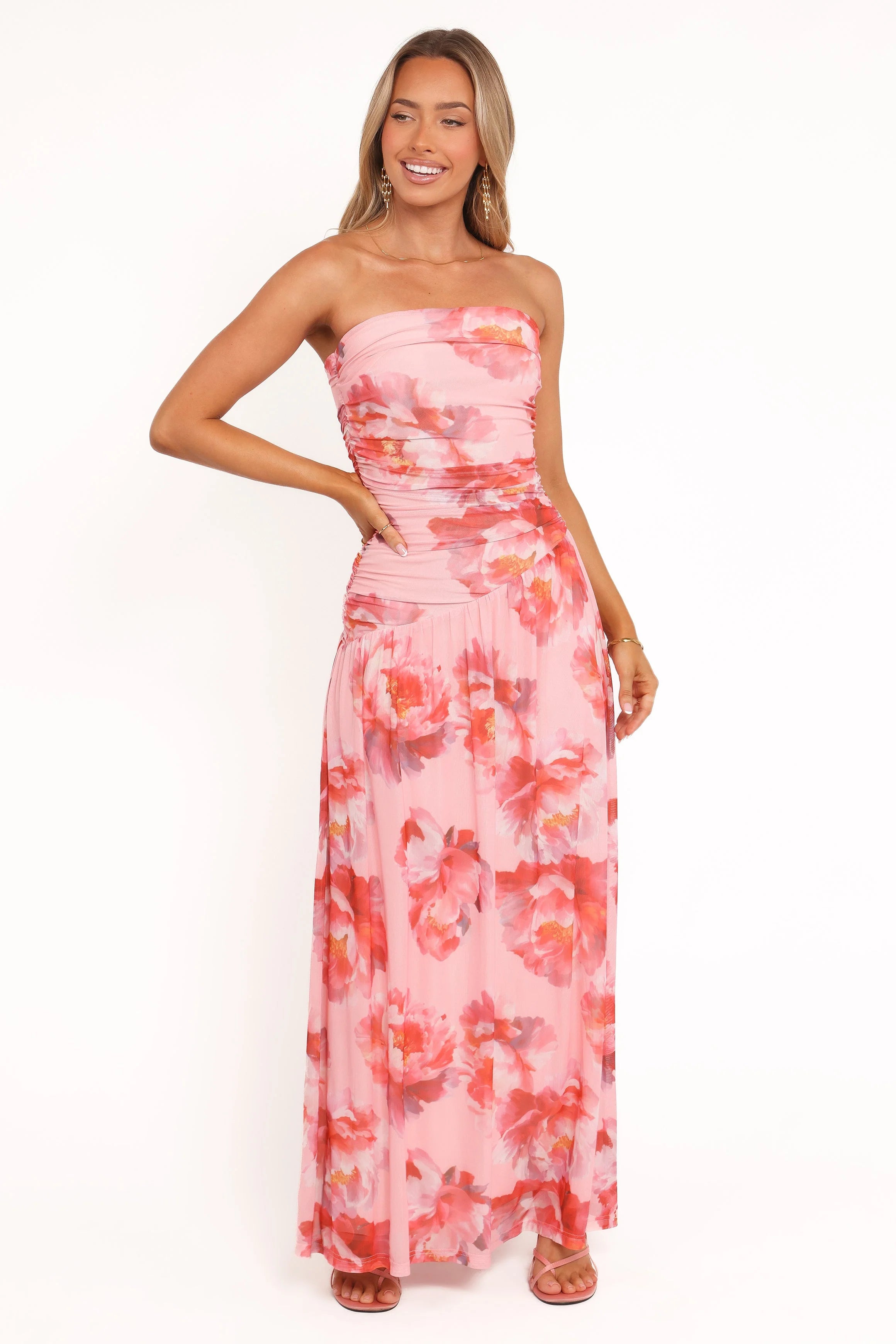 Calypso Maxi Dress - Pink Peony