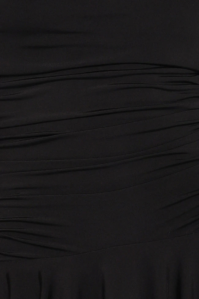 Messina Off Shoulder Mini Dress - Black