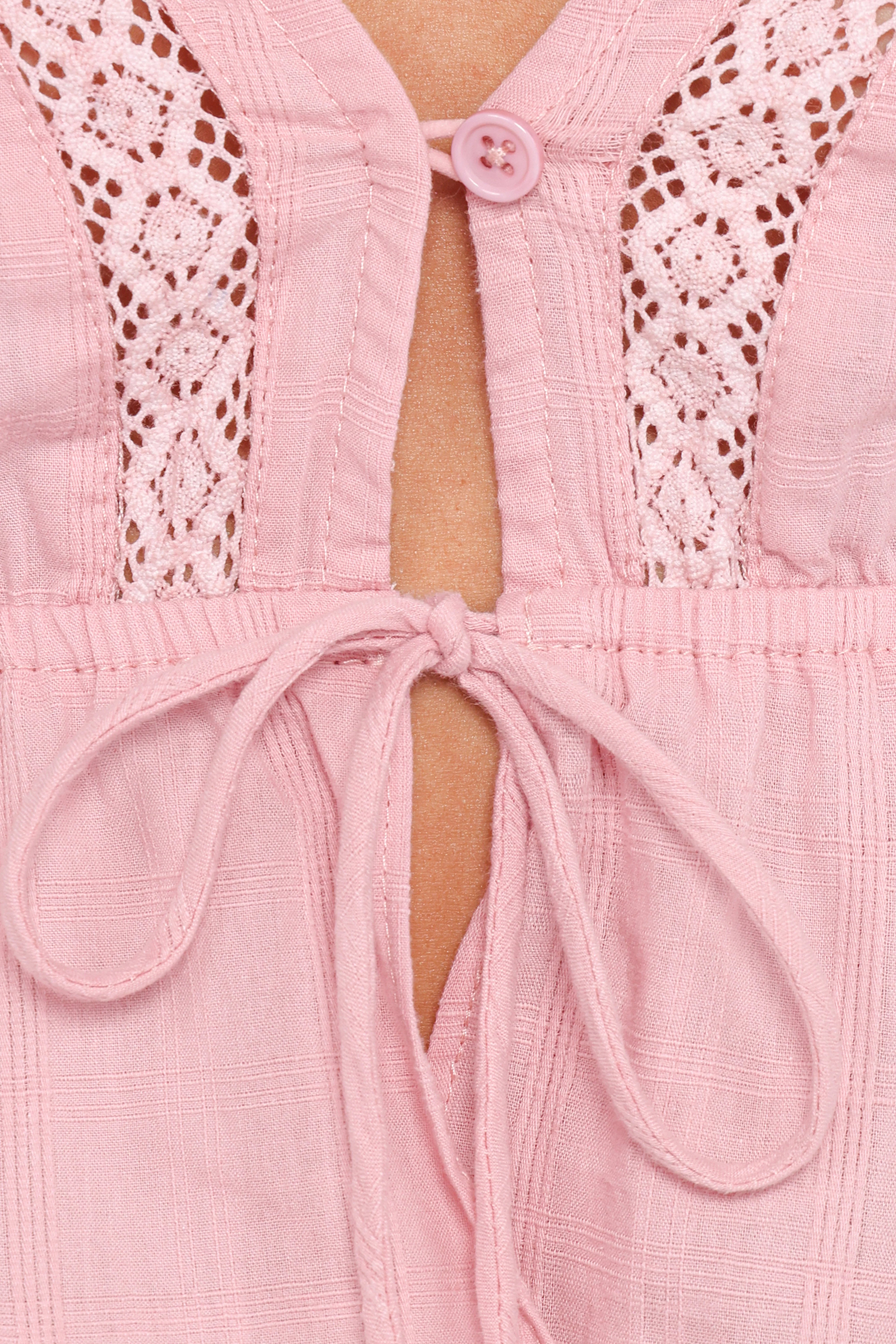 Reed Long Sleeve Top - Pink