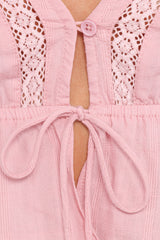 Reed Long Sleeve Top - Pink