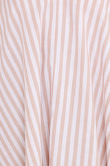 Doran Mini Dress - Beige White