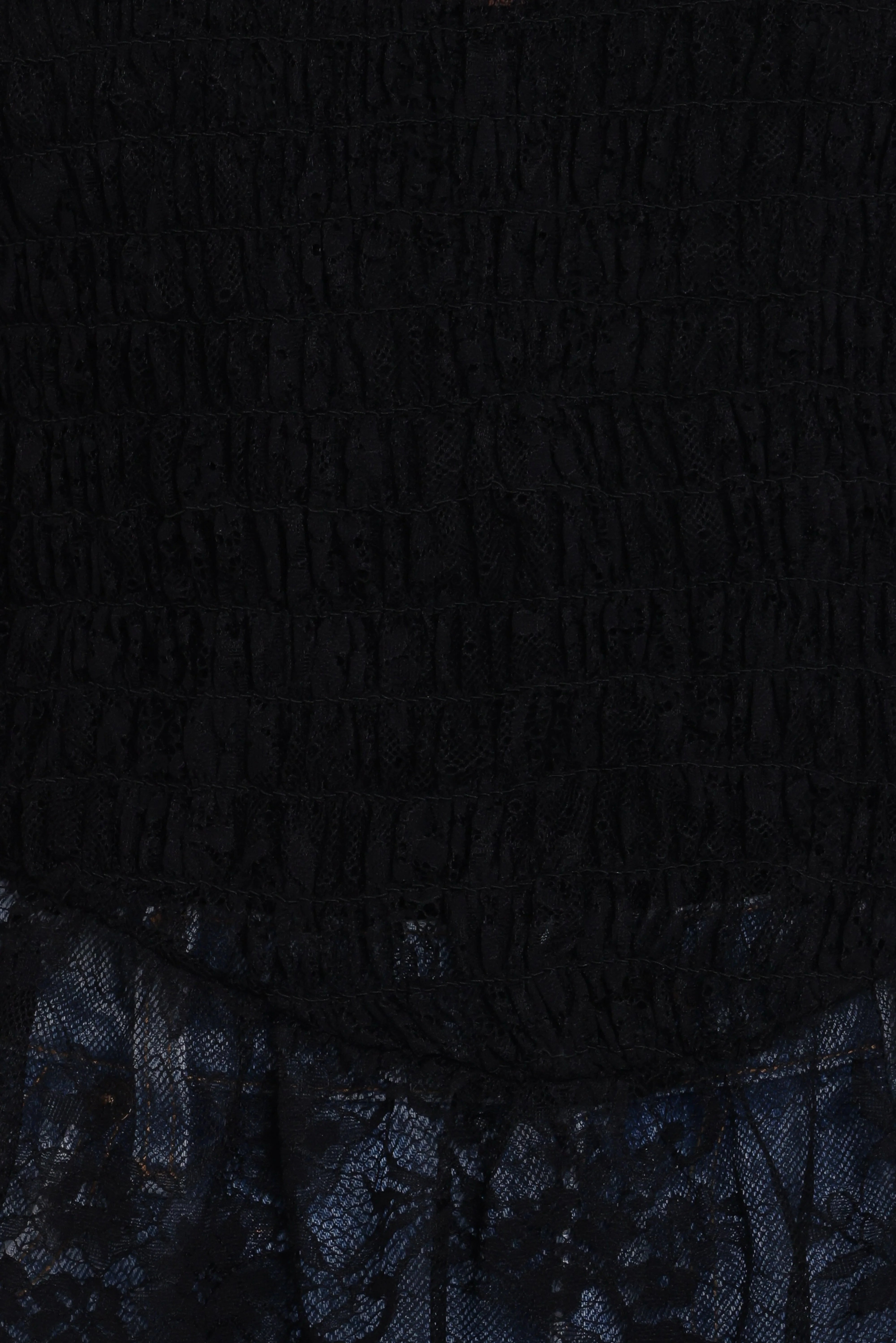 Adeline Peplum Top - Black