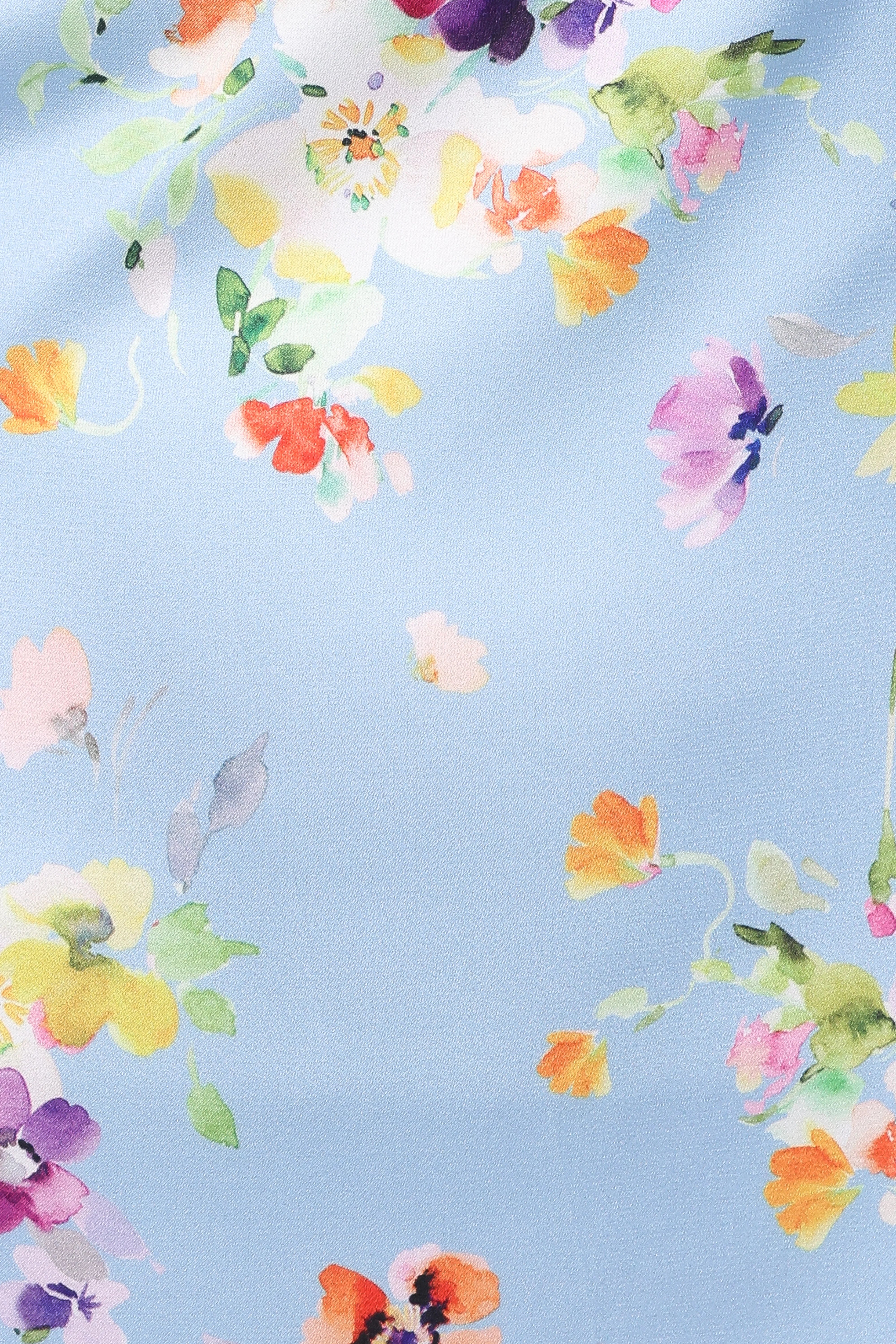 Mila Halterneck Maxi Dress - Cornflower Blue Floral